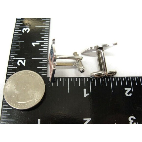 American Flag Cufflinks Shirt Formal Wedding Accessories Tux Vintage IOB - Picture 6 of 16
